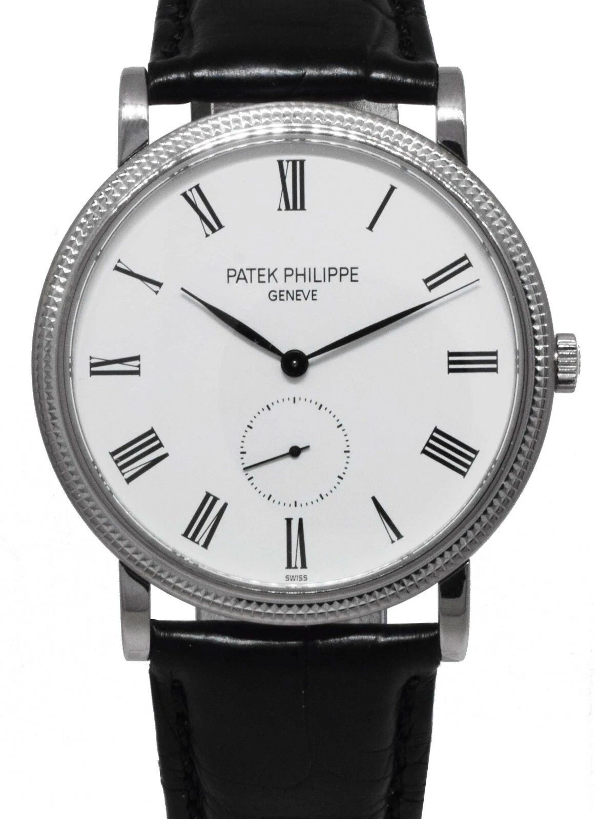Patek Philippe — Patek Philippe 5119 Calatrava 18k White Gold White Dial Mens 36mm Watch 5119G