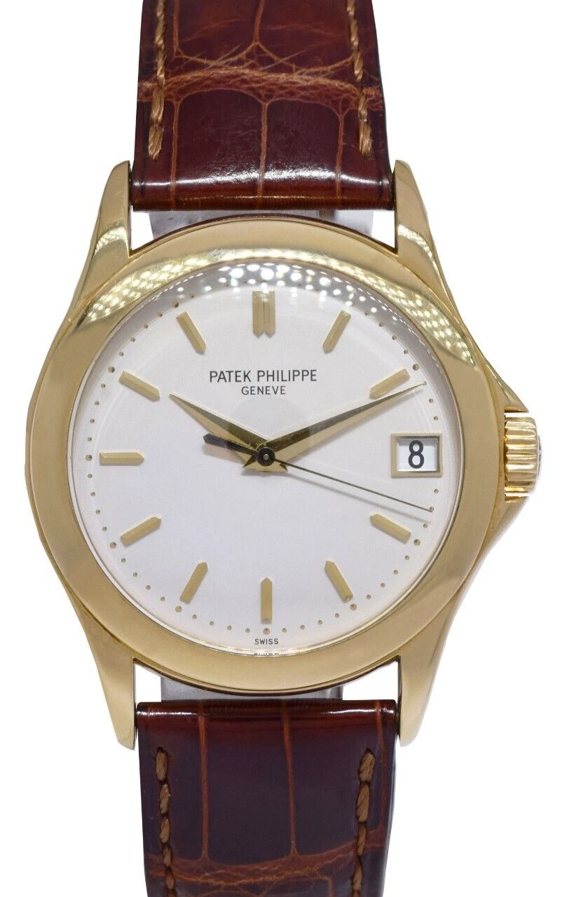 Patek Philippe — Patek Philippe Calatrava 5107 18k Yellow Gold Mens 37mm Automatic Watch 5107J