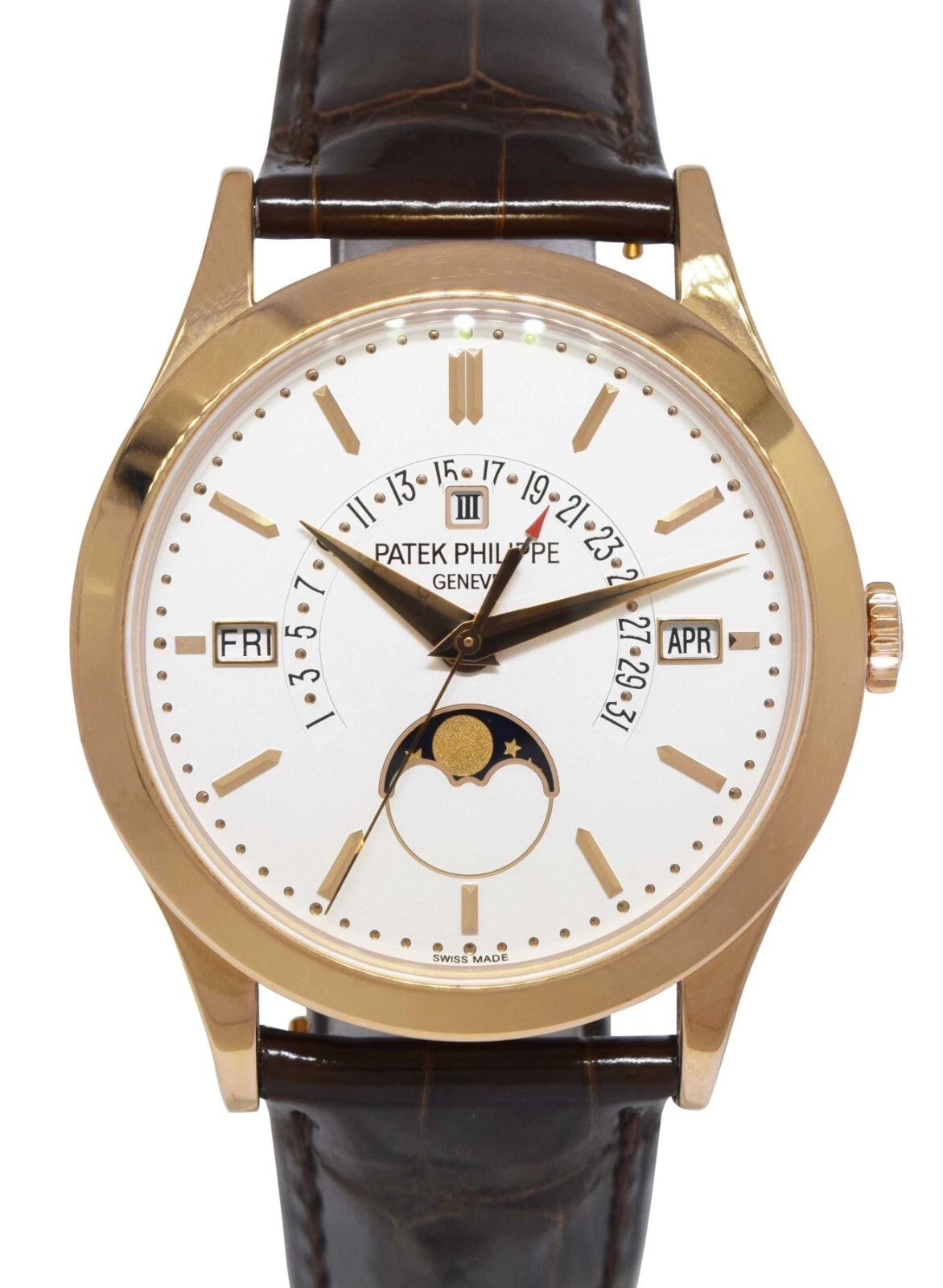 Patek Philippe — Patek Philippe Perpetual Calendar Retrograde 18k Rose Gold 5496 Box/Papers 5496R