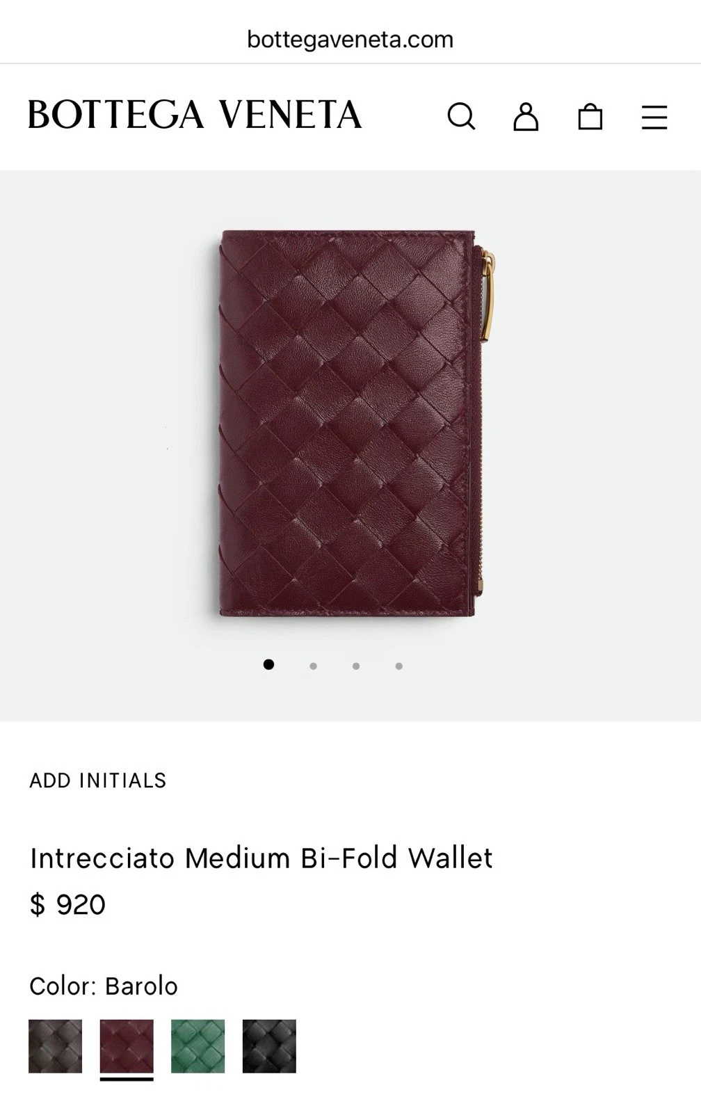 Bottega Veneta — 100% AUTH NEW IN BOX Bottega Veneta Medium bi-fold Wallet in Intrecciato...
