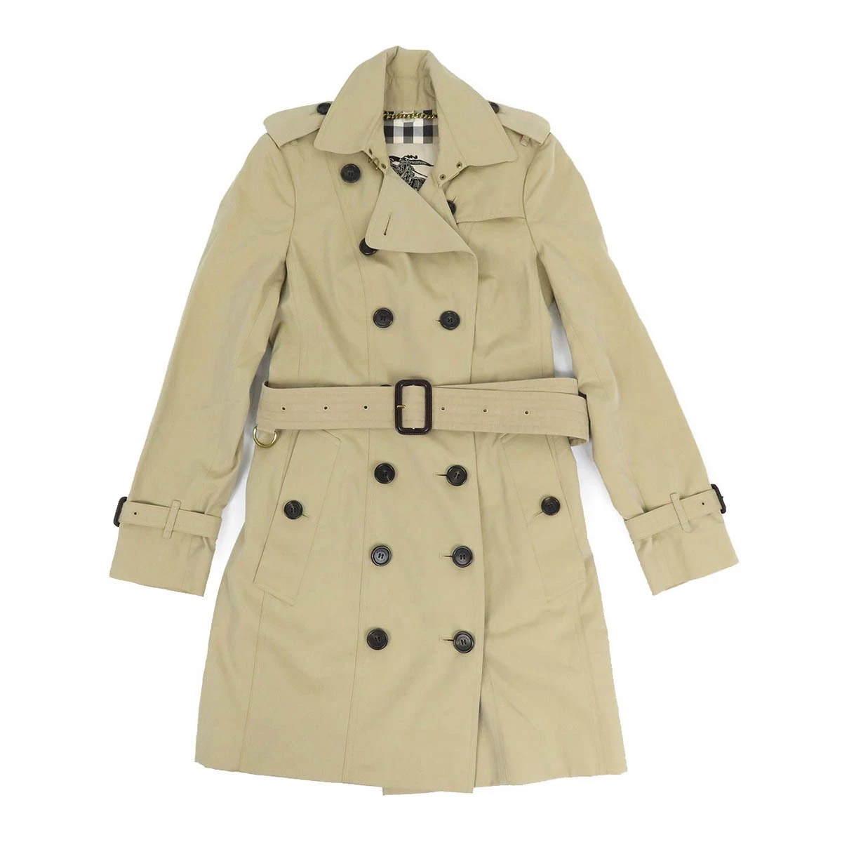 Burberry — BURBERRY THE SANDRINGHAM trench coat Women beige 【A】