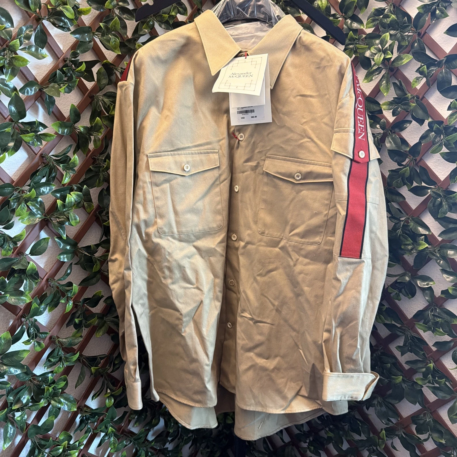 Alexander McQueen — Alexander Mcqueen Gabardine Shirt Size 17+