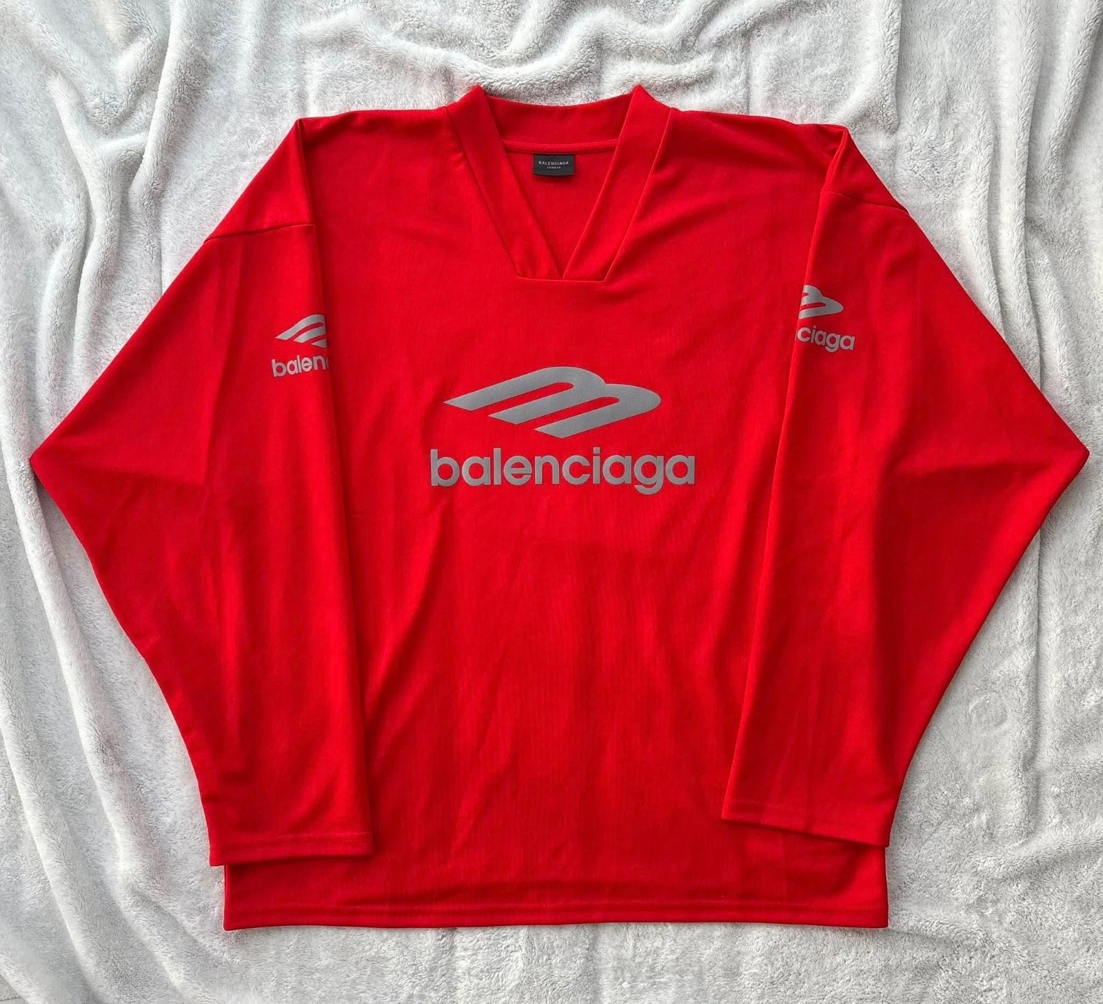 Balenciaga — Balenciaga Skiwear Collection Red Sporticon Jersey - XS Fits 3XL - $1300 - New