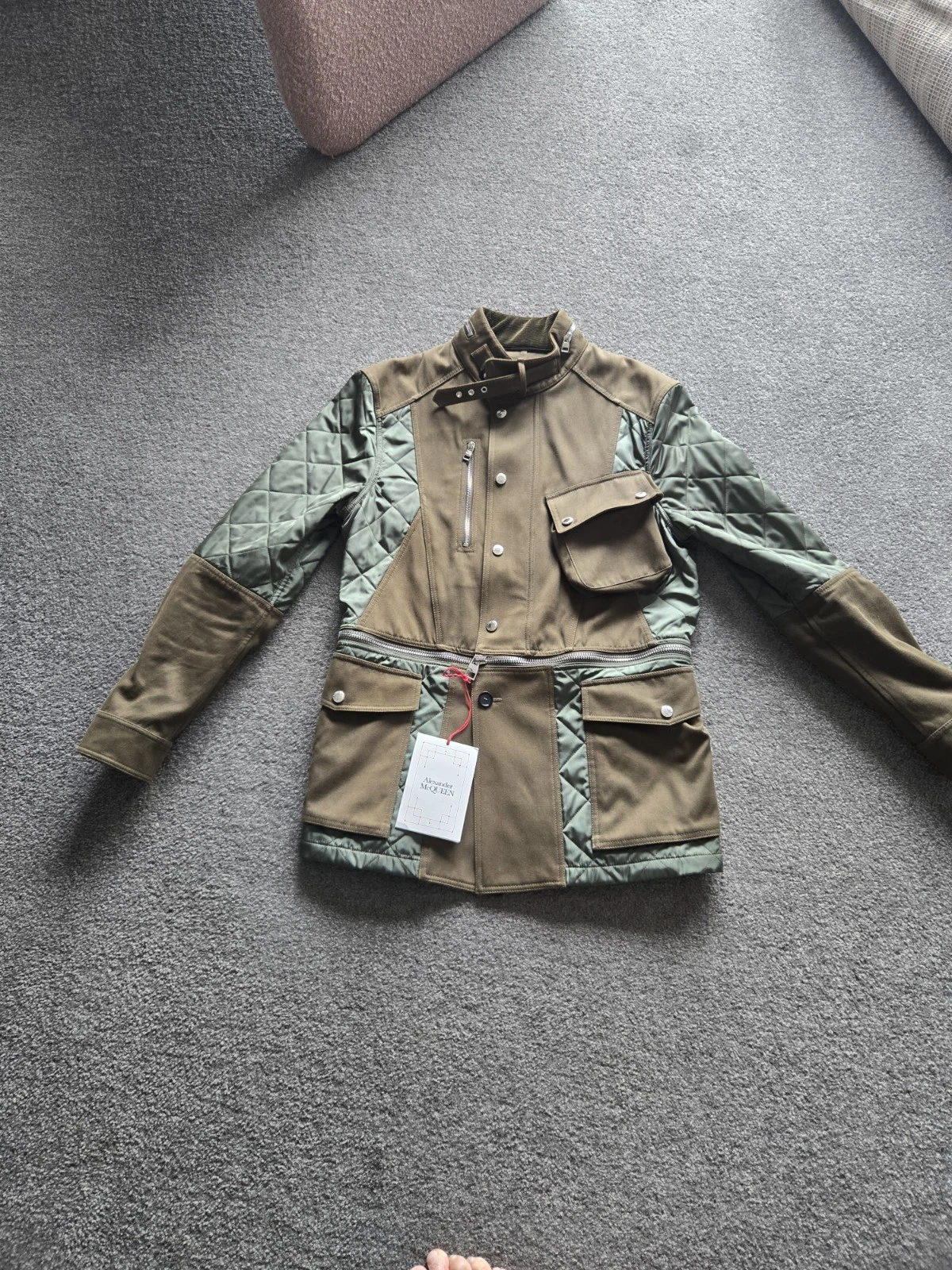 Alexander McQueen — Alexander McQUEEN  Khaki Green Field Jacket  UK 40