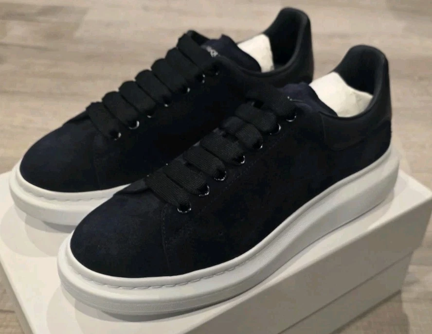 Alexander McQueen — Alexander McQueen Men's Larry Oversized Denali Leather Sneakers, Size 11US...